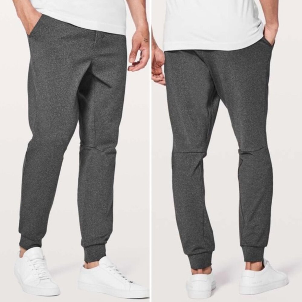 LULULEMON Men's Intent Jogger Luon M5569S in Heathered Black 30" Inseam L